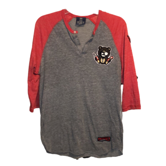 Entree Other - Entree LS Misunderstood with Embroidered Emblems Baseball Raglan Shirt size Med